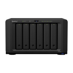 Synology DiskStation DS1621 NAS  6 Drive Bays  AMD Ryzen V1500B  4x Gigabit Ethernet  Desktop  Zwart