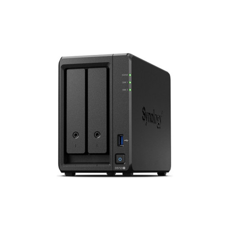 Synology DiskStation DS723 NAS 2 Drive Bays AMD Ryzen R1600 2x Gigabit Ethernet Zwart