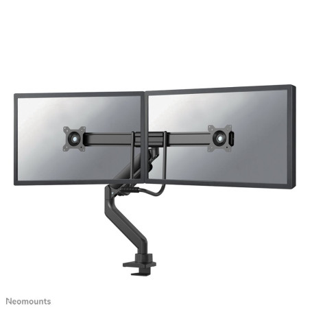 Neomounts Newstar DS75-450BL2  In Hoogte Verstelbare Monitor-bureaubeugel  Tot 32  Max 8kg  VESA 100x100  2 Monitoren