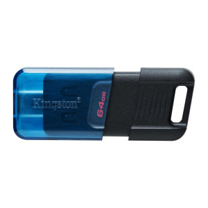 Kingston DataTraveler 80  64GB USBC 32 Flash Drive  Zwart