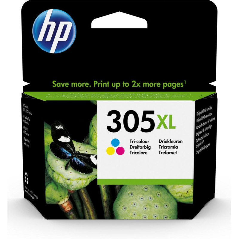 HP 305XL  Originele HighCapacity DrieKleuren Inktcartridge