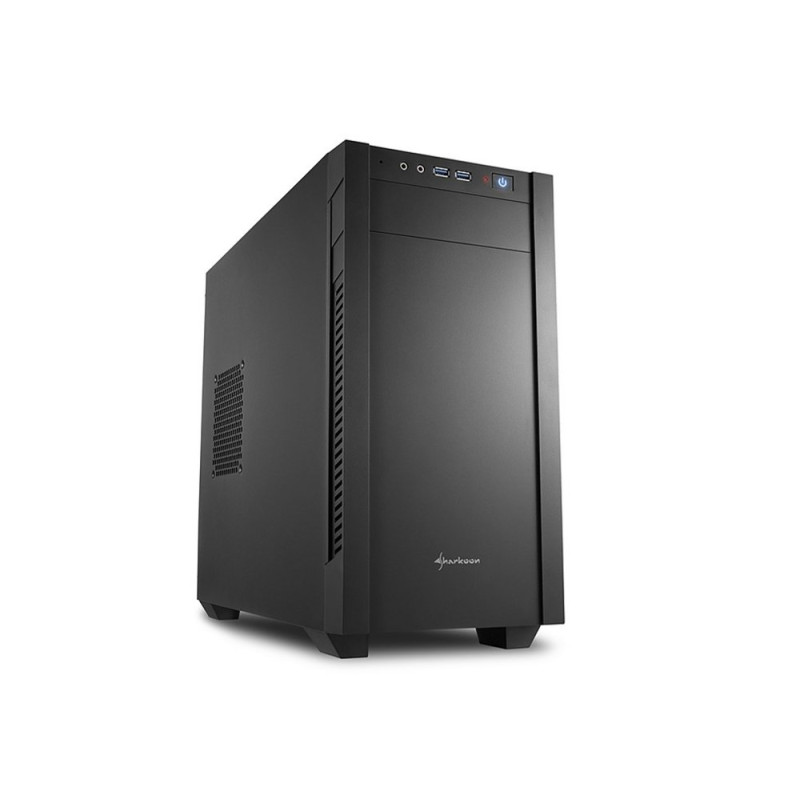 Sharkoon S1000  Midi Tower Case  Zwart