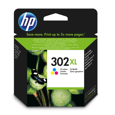 HP 302XL Originele HighCapacity DrieKleuren Inktcartridge
