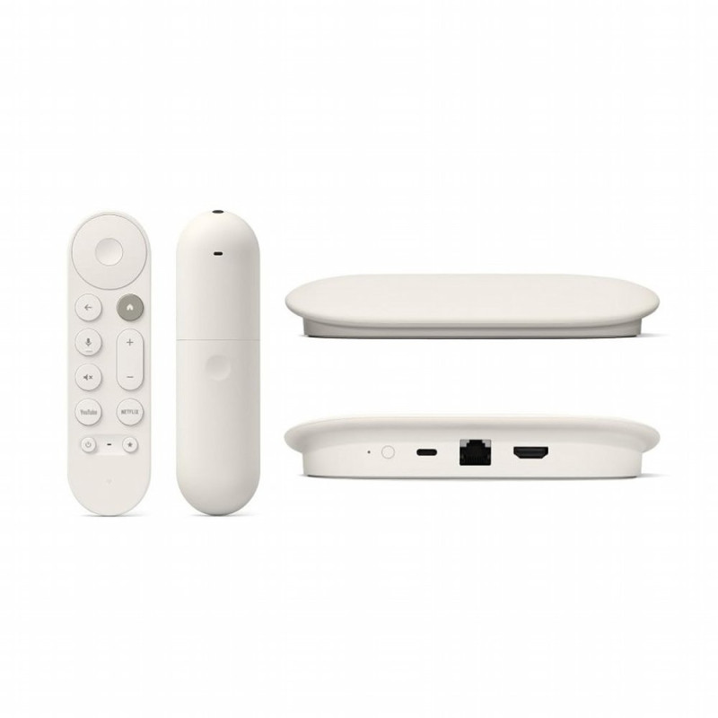 Google TV Streamer Wit 4K  32GB Opslag  Bluetooth  Wifi  Ethernet