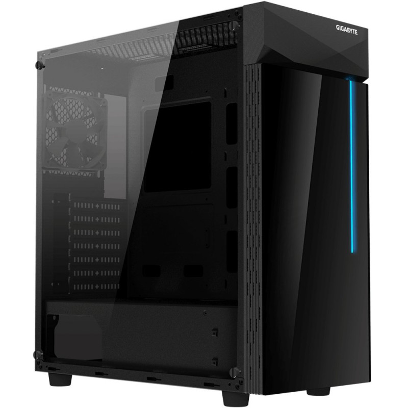 Gigabyte C200  Midi Tower Behuizing  Zwart  ATX  RGB Verlicht Frontpaneel
