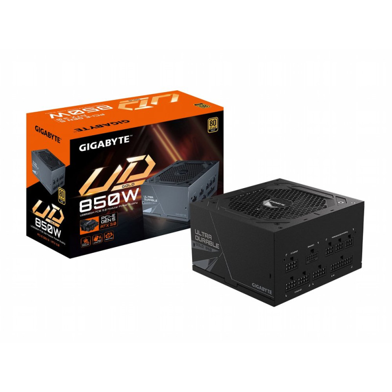 Gigabyte GP-UD850GM PG5  850W Gold  204 Pin  ATX  Zwart  Voeding