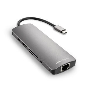 Sharkoon USB 3.0 Type-C Combo Adapter  HDMI  RJ-45  USB 3.2 Gen 1 (3.1 Gen 1)  Interfacekaart / Adapter