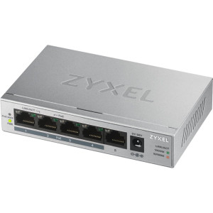 Zyxel GS1005HP  Unmanaged Switch  5 Poorten  Gigabit Ethernet  PoE  Zilver