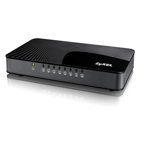 Zyxel GS108S v2  Unmanaged Switch  8 Poorten  Gigabit Ethernet 101001000 Mbps  Zwart
