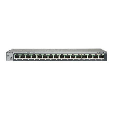 Netgear ProSAFE GS116GE Unmanaged Switch 16 Poorten Gigabit Ethernet 101001000 Mbps Desktop