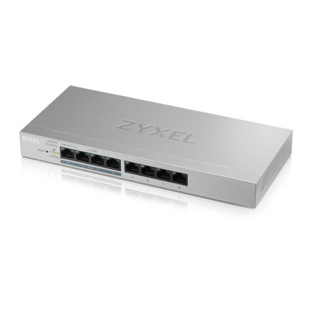 Zyxel GS1200-8HP v2  Managed Switch  8 Poorten  Gigabit Ethernet  PoE  Grijs