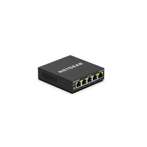 NETGEAR GS305E 5-poorts Gigabit Ethernet Smart Managed Plus Switch Webbeheer QoS VLAN Ondersteuning Zwart