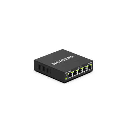 NETGEAR GS305E 5-poorts Gigabit Ethernet Smart Managed Plus Switch Webbeheer QoS VLAN Ondersteuning Zwart