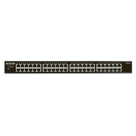 NETGEAR GS348 Unmanaged Gigabit Ethernet Switch 48 Poorten 1U Rackmount
