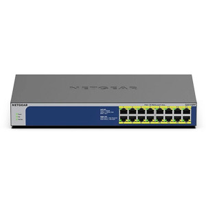GS516PP100EUS  16poorts Gigabit Unmanaged PoE Switch  260W PoEvermogen  Plugandplay