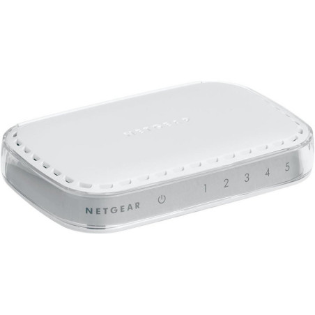 NETGEAR GS605-400PES 5-poorts Gigabit Unmanaged Switch Plug Play Energiezuinig Wit