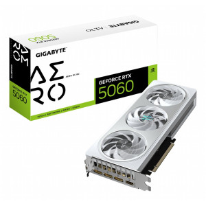 GIGABYTE GeForce RTX 5060 AERO OC  8GB GDDR7  DLSS 4  Videokaart  Nvidia GPU