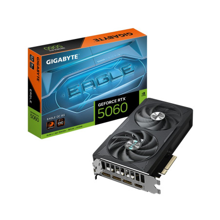 GIGABYTE GeForce RTX 5060 EAGLE OC  8GB GDDR7  DLSS 4  Videokaart  Nvidia GPU