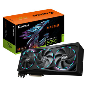Gigabyte AORUS GeForce RTX 5090 MASTER 32 GB GDDR7 VRAM 4K Gaming AI Videokaart GPU Nvidia