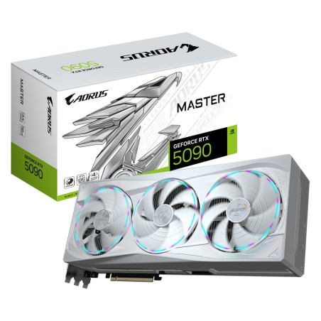 Gigabyte GeForce RTX 5090 MASTER ICE 32 GB GDDR7 VRAM 4K Gaming AI Videokaart GPU Nvidia
