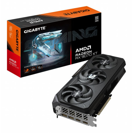 Gigabyte Radeon RX 9070 XT GAMING OC 16GB GDDR6 VRAM Videokaart GPU AMD