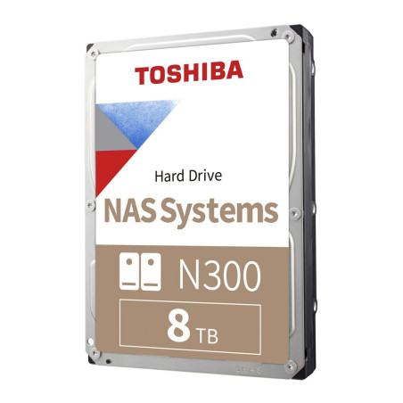 Toshiba N300 NAS HDD 35  8TB SATA III  7200RPM