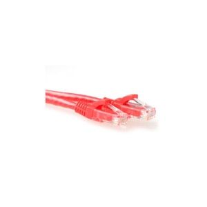 ACT UTP Cat 6A Patchkabel  025 m  Snagless  RJ45  Rood