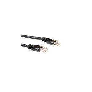 ACT UTP Cat 5E Patchkabel  05 m  RJ45  Zwart