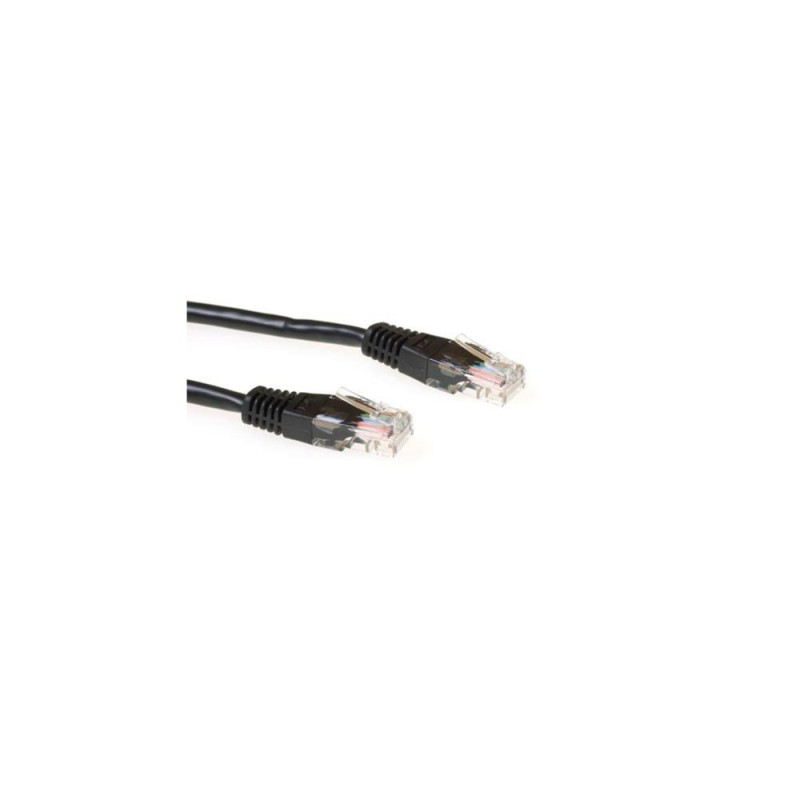 ACT UTP Cat 5E Patchkabel  05 m  RJ45  Zwart