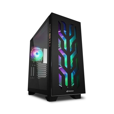 Sharkoon Elite Shark CA300T RGB  Tower Case  Zwart