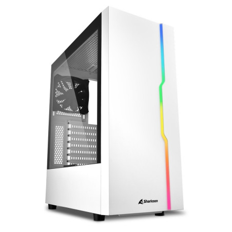 Sharkoon RGB Slider  Midi Tower Case  Wit