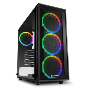Sharkoon TG4M RGB Midi Tower Case Zwart