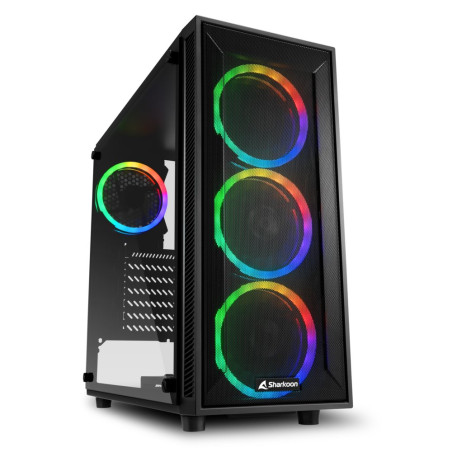 Sharkoon TG4M RGB Midi Tower Case Zwart