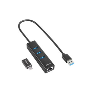 Sharkoon 4044951037575  Docking Station  Poortreplicator  USBC 32 Gen 1  Draadloos  Zwart