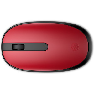 HP 240 Empire Red  Bluetooth Muis  Links- en Rechtshandig  1600 DPI  Rood/Zwart