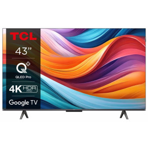 TCL T7B 43T7B  43 Ultra HD 4K QLED Smart TV  Dolby Vision  Google TV  HDMI 21  60Hz