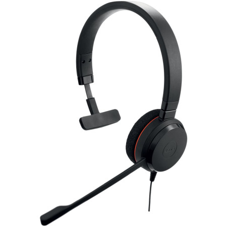 Jabra Evolve 20 UC Bedrade On-ear Mono Headset USB-A Zwart