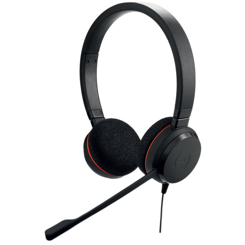 Jabra Evolve 20 MS  Bedrade On-Ear USB Headset  Zwart