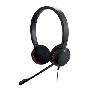 Jabra Evolve 20 MS Duo  Bedrade Onear Mono Headset  Zwart