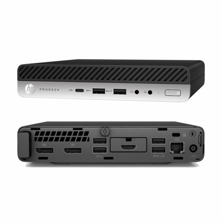 HP ProDesk Mini 600 G4  Intel Core i58500T  8GB RAM  256GB SSD  Windows 11 Professional  Refurbished Silver
