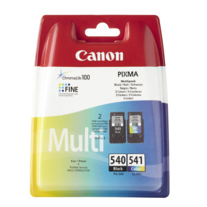 Canon PG-540/CL-541  Originele Zwarte/Cyaan/Magenta/Geel Inktcartridges  2-Pack