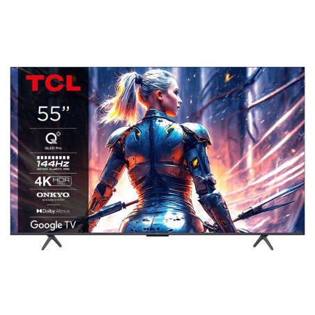 TCL 55C71B 55  Ultra HD 4K QLED Smart TV  Google TV  Wifi  Dolby Vision  HDR10  Quantum Dot Technologie  Slim Design  