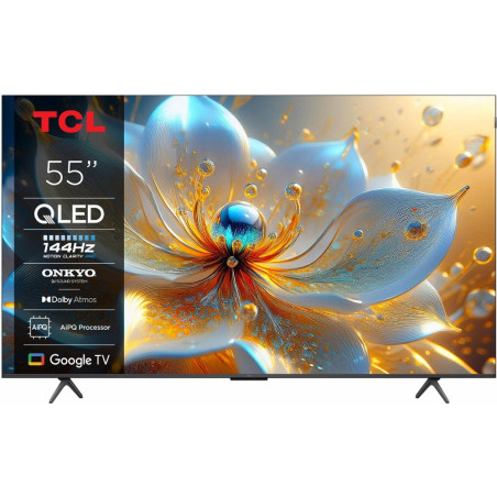 TCL 55T8C 55 4K Ultra HD QLED Smart TV 120Hz Google TV Wifi Dolby Vision HDR10 HDMI 2.1 (2025)