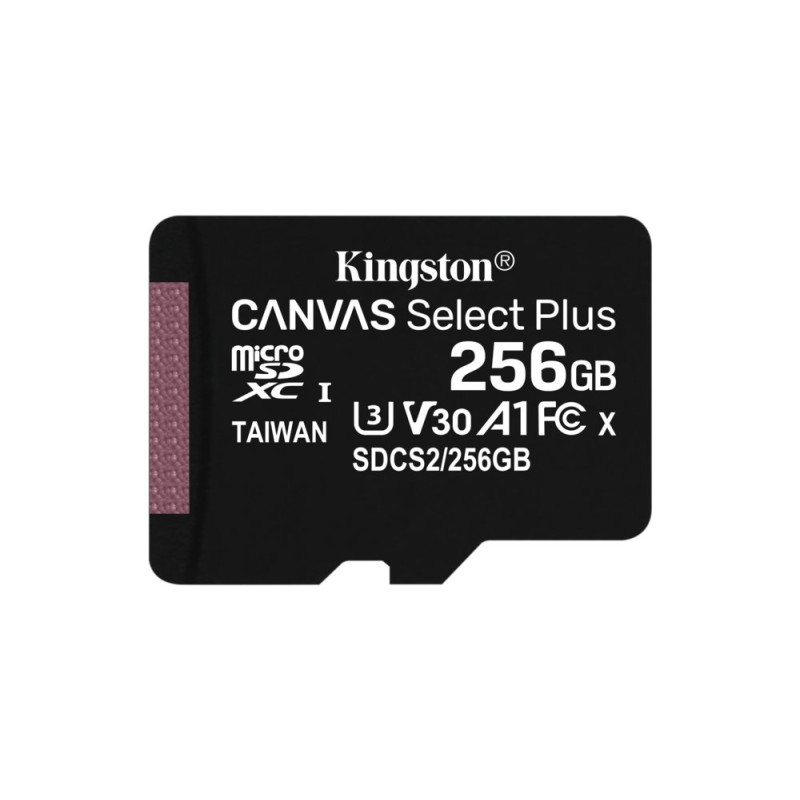 Kingston Canvas Select Plus  MicroSDXC  256GB  Class 10  UHSI U1