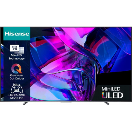 Hisense 100U7KQ 100  Grote 4K Ultra HD Mini LED Smart TV  VIDAA U  Wifi  Dolby Vision  Local Dimming voor Perfect Contras