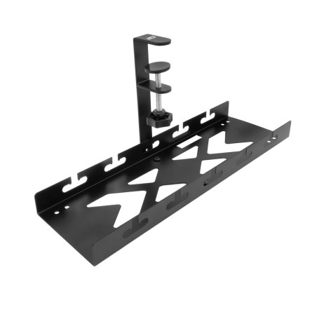 ACT Kabelgoot voor onder bureau  Klemsysteem  40 cm  Zonder boren  Staal  Zwart
