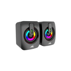 Baracuda SEASHELL Rainbow | 2.0 Stereo Luidsprekerset USB | 2x3000mW | Zwart