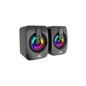 Baracuda SEASHELL Rainbow | 2.0 Stereo Luidsprekerset USB | 2x3000mW | Zwart