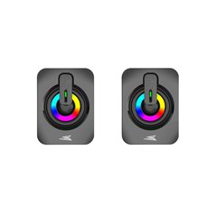 Baracuda SEASHELL Rainbow | 2.0 Stereo Luidsprekerset USB | 2x3000mW | Zwart
