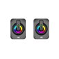 Baracuda SEASHELL Rainbow | 2.0 Stereo Luidsprekerset USB | 2x3000mW | Zwart